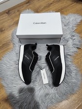 Image of Calvin Klein Black Trainers, Size UK10 , New With Box