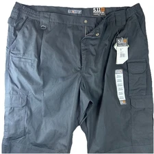511 Tactical Taclite Pants 46 Unhemmed Black Relaxed Fit Cargo Ripstop Workwear