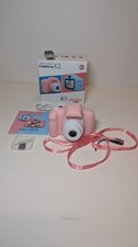 Children's Pink Mini Digital Camera X2 1080p Mini Camcorder With Games