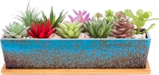 ARTKETTY Succulent Pots - Large Succulent Planter Pots with Drainage, 12 Inch...