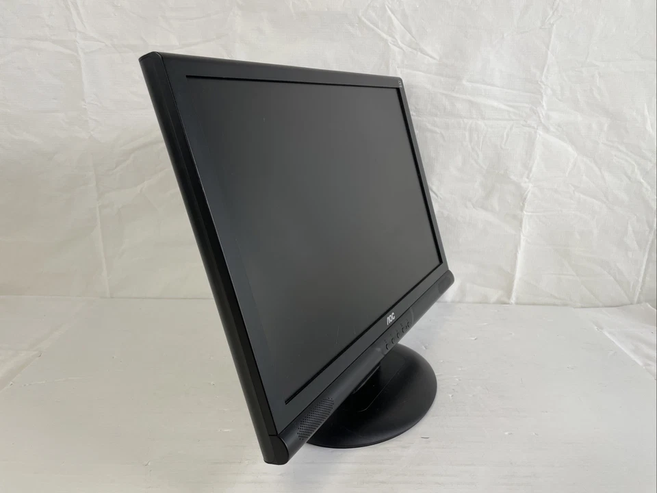 AOC LCD MONITOR 221LVWk 1680 x 1050 VGA D-Sub LCD Monitor + Cables Great - Image 2 of 4