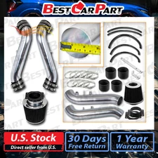 BCP BLACK 90-96 300ZX Non-Turbo NA Short Ram Air Intake Racing System + Filter