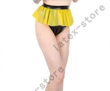 Latex Rubber Gummi ruffles Shorts thong panties underwear customized 0.4mm 488