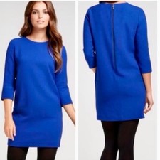 Ann Taylor Royal Blue Lined Shift Dress with Back Zipper