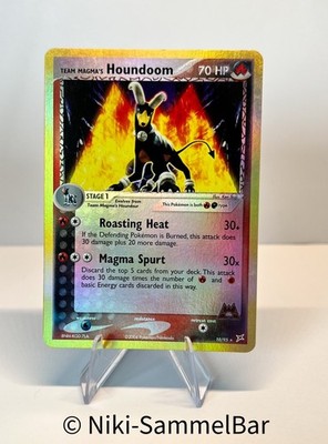 Team Magmas Hundemon 10/95 Reverse Holo | Team Magma vs Team Aqua | Englisch