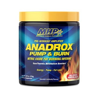 Maximum Human Performance Mhp Anadrox Pre-Workout, Nitric Oxide, Energy, Pump...
