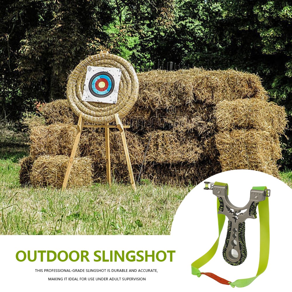 Powerful Sling-shot Catapult Alloy Handle Sling Shot Game Hunting High ...