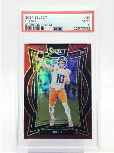 BO NIX 2024 SELECT CONCOURSE ROOKIE MAROON PRIZM RC /149 PSA 9 Q0004