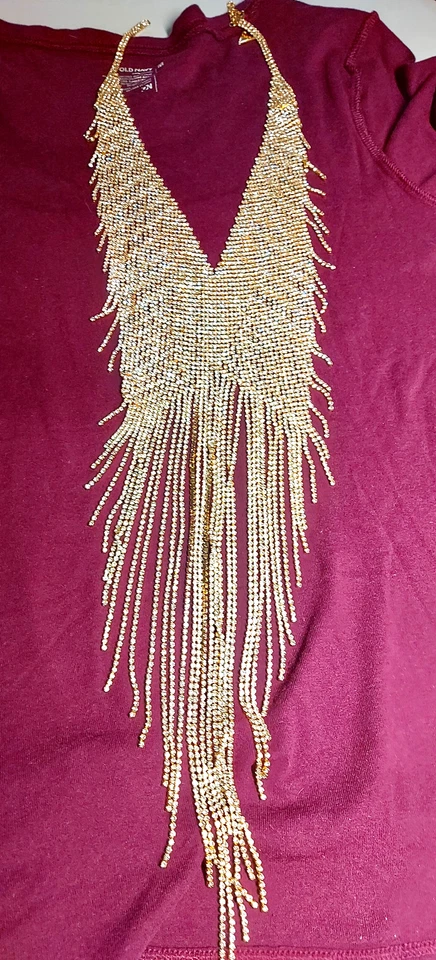 ANTHROPOLOGIE RHINESTONES NECKLACE NWOT  - Image 3 of 4