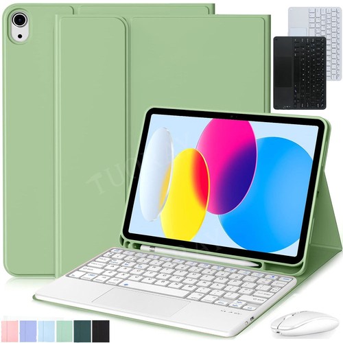 Keyboard With Touchpad Case Cover For iPad 6/7/8/9/10/11th Gen Air 4 5 6 Pro 11 - Picture 4 of 43