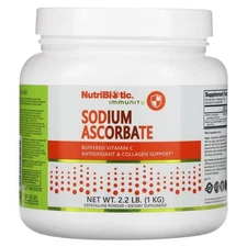 2 X NutriBiotic, Immunity, Sodium Ascorbate, Crystalline Powder, 2.2 lb (1 kg)
