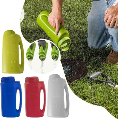 Snow Salt Spreader,2L Ice Melt Spreader with Scoop,Handheld Snow Salt Spreader