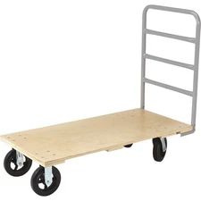 Strongway Wood Deck Platform Cart, 48in.L x 24in.W, 2000-Lb. Capacity, 8in.