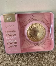 New FOREO UFO 2 Pearl Pink + 2 pack of masks - Heated LED Power Mask - READ