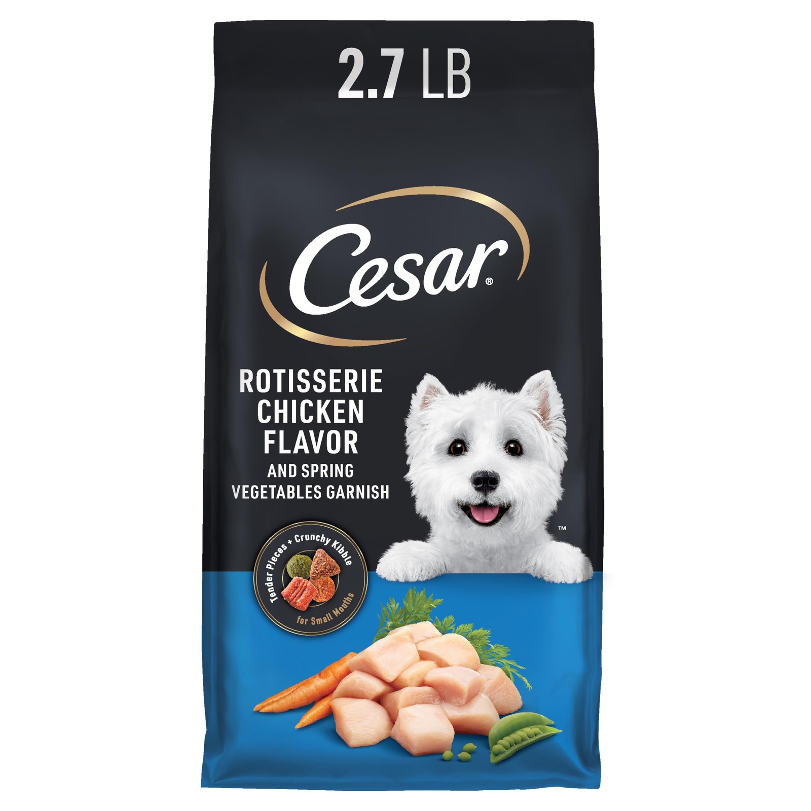 Cesar Small Breed Dry Dog Food for Dogs 2.7 Pound (Pack of 1) 