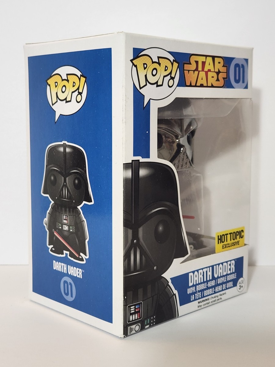 美品】Funko POP ダースベイダー #01 クローム銀 Funko Pop! Vinyl: Star Wars - Darth Vader - (Metallic