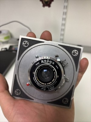 Wollensak Raptar Wide Angle lens in a Rapax Synchromatic shutter 3 1/2 (90MM) 