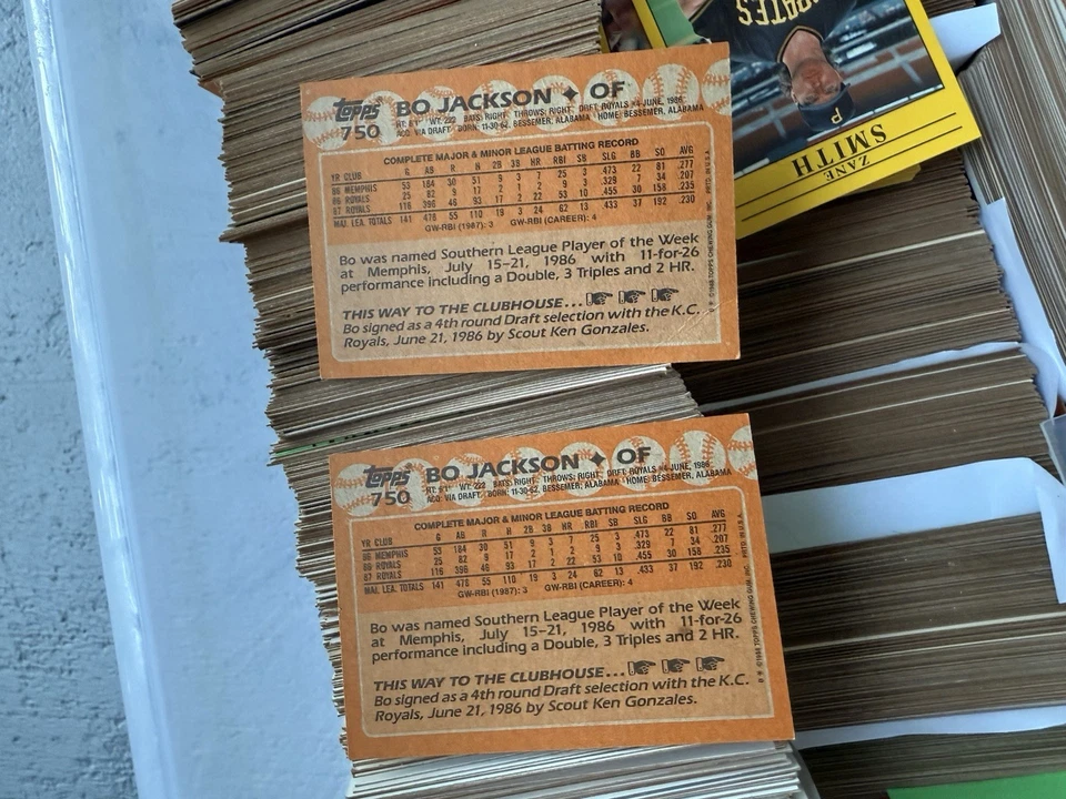 Centenas de cartões de beisebol Topps, Fleer, Donruss (Ricky Henderson, Bo Jackson ++) - Imagem 3 de 4