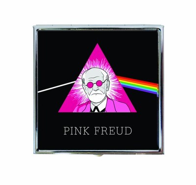 The Unemployed Philosophers Guild Pink Freud Pill Box/Compact Mirror - Sigmund F