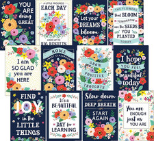 Wildflowers Positive Sayings Educational Poster Pack TCR6624 
