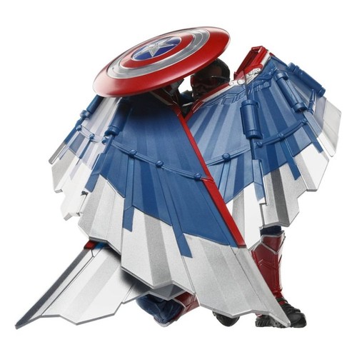 Figura de acción de Capitán América: Un mundo feliz Marvel Legends Capitán... - Imagen 2 de 6