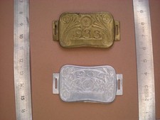 PLAQUE FISCALE VELO CYCLE 1933 1934 LOT DE 2 TAXE IMPOT CYCLE