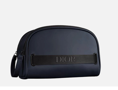 Dior  Dark Blue Dopp Bag Navy Toiletry Travel Case Pouch Brand New in Box