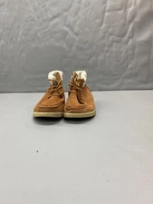 Truland Shoes Mens Size 10 Brown Suede Shearling Chukka Moc Toe Boots Lined