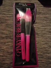 Pink Beauty Full Face Powder Brush Set Contour And Full Face Powder Brush