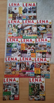 13 x LENA Handarbeitsheft Stricken Sticken Häkeln Basteln - Bild 1 von 4