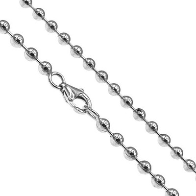 925 Sterling Silber Kugelkette 3mm  in verschiedenen Längen Made in Germany  199