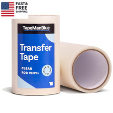 Clear Transfer Tape for Vinyl - 6 Inch Roll, Made in USA, Vinyl Transfer Tape