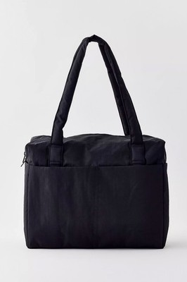 BAGGU Small Cloud Carry On Bag Black Nylon Travel Tote Packable New