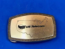 Us Telecom Telecommunications Co. Industry Promotional Belt Buckle By Alumaune 