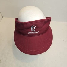 Vtg TPC Southwind Golf Visor Burgundy New Era Adjustable Strap USA Nwot
