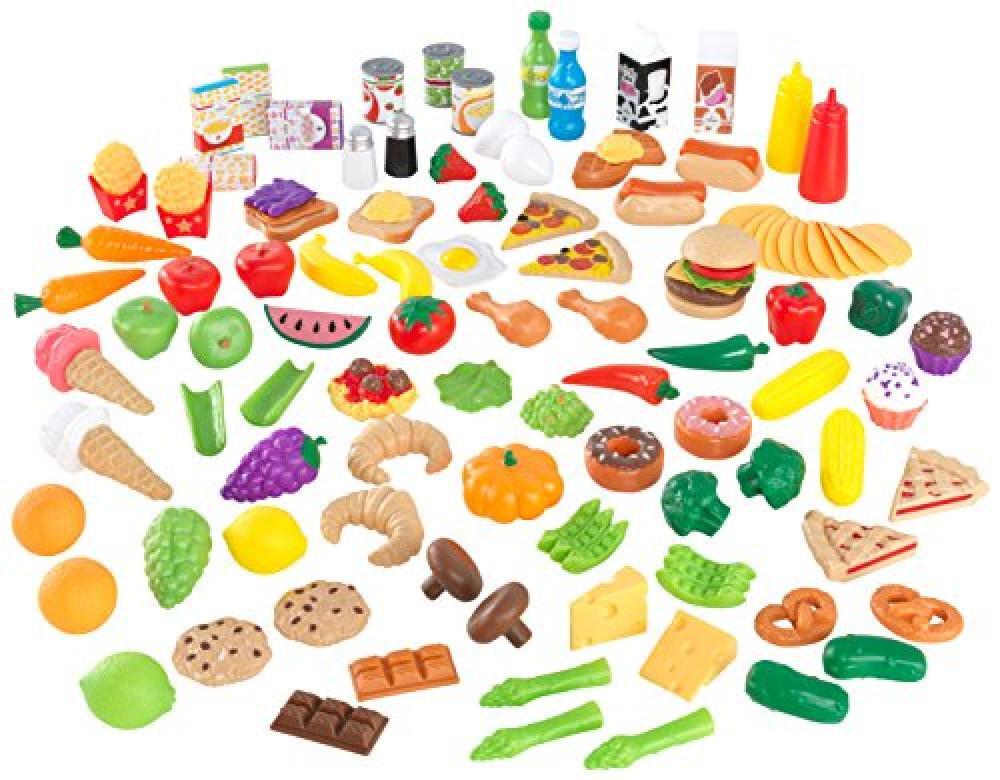 Kidkraft 63330 Set di Cibo Giocattolo Deluxe Tasty Treats per Bambini, Giochi di