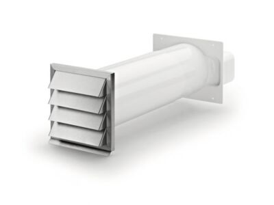 Climate-E Flow 150 Wall Box, White/Stainless Steel