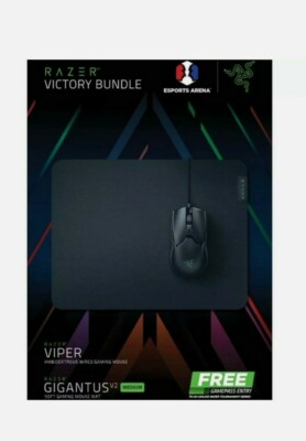 New Razer Victory Bundle , Razor Viper Mouse / Razer Gigantus V2 Medium Soft Mat