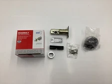 QTY 3 SHIELD Security, Satin Chrome Finish, Single Cylinder Deadbolt