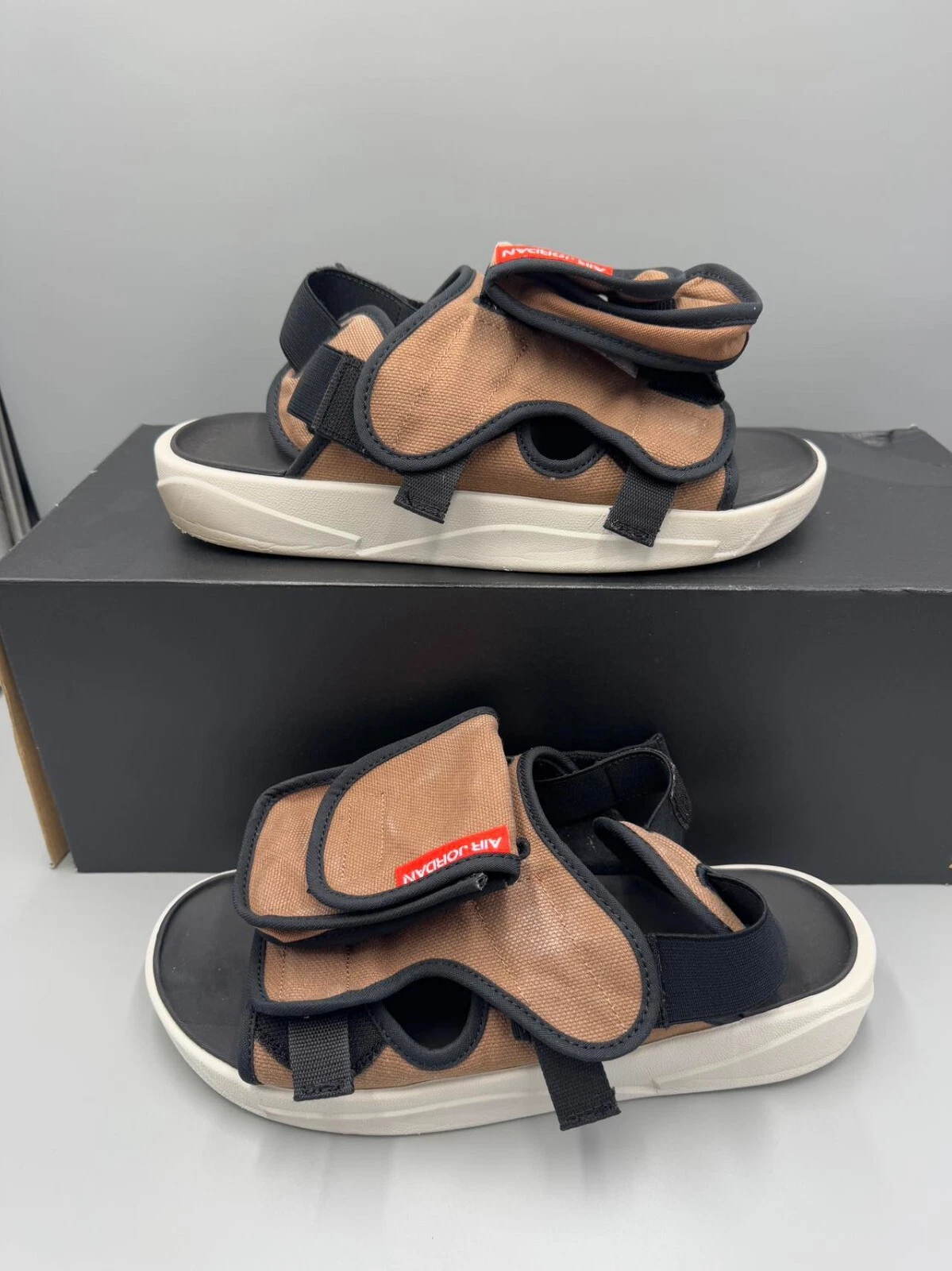 NIKE Jordan Uomo LS Slide CZ0791 201 Marrone Sandali Slides Scarpe Taglia 11 US