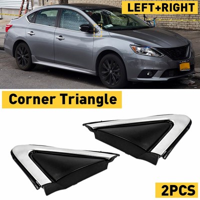 FOR 13-19 Nissan Sentra Front Left Right Fender Trims Mirror Finisher Cover EAW