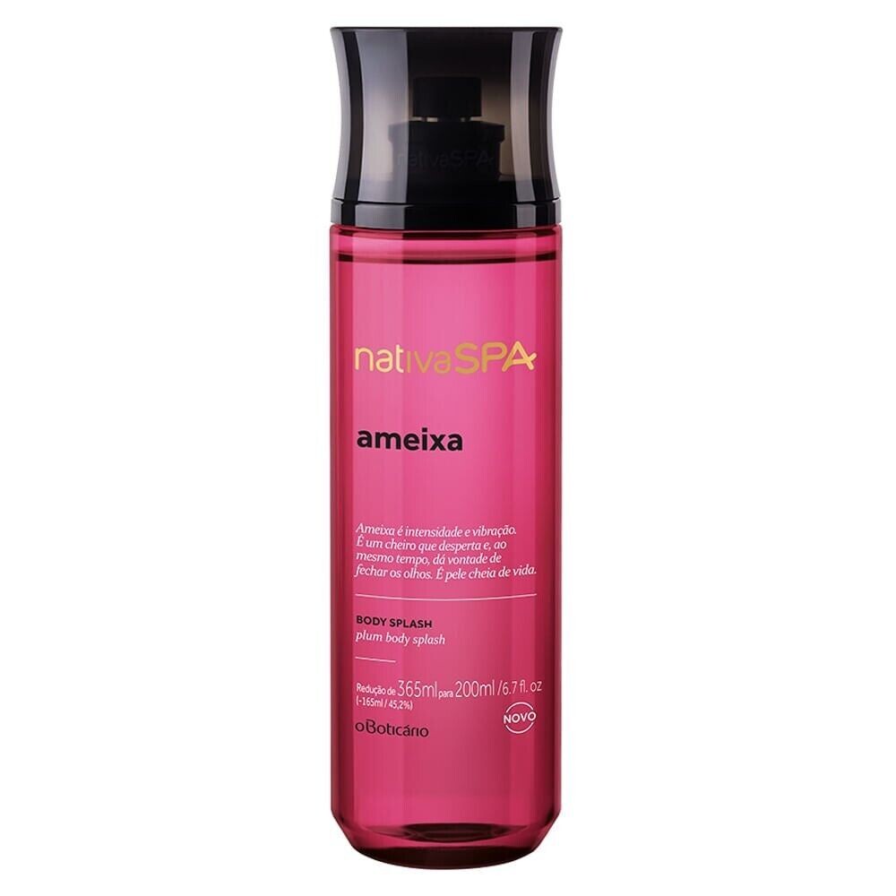 O Boticário Nativa Spa Deodorant Cologne Body Splash Plum 200ml
