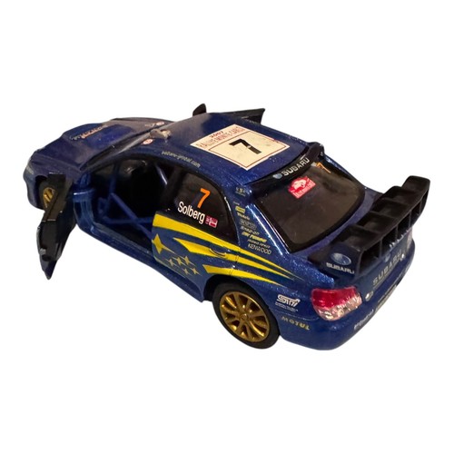 Kinsmart Subaru Impreza WRC 2007 Rally Car Blue 1:36 Scale 5" Diecast - Loose - Picture 7 of 11