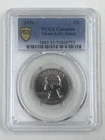 1956 25C PCGS Genuine Cleaned AU Detail Washington Quarter