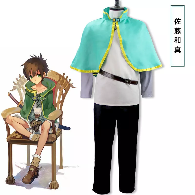 KonoSuba A Bênção De Deus Neste Mundo Maravilhoso!, Em Stock Satou Kazuma  Cosplay Traje, Bilionário Aventureiro, Roupa - AliExpress