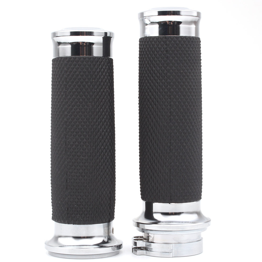 Manopole Manubrio Moto Trichtu Mount – 1″ Alluminio E Gomma, Per Harley E Giapponesi - 4