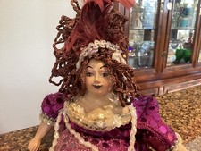 Wayne Kleski Katherine's Collection Mermaid Doll 18" Purple Sequin Bean Bag