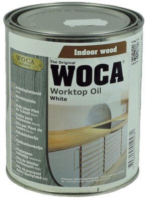 WOCA Arbeitsplattenöl, Holzoberfläche Worktop Oil *Weiß* 0,75 Liter (34,60  /L)