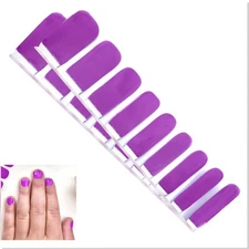 Jaysea Nails Kids Polish Strips Color Fuchsia Purple Street Nail Art Wraps, B4G1