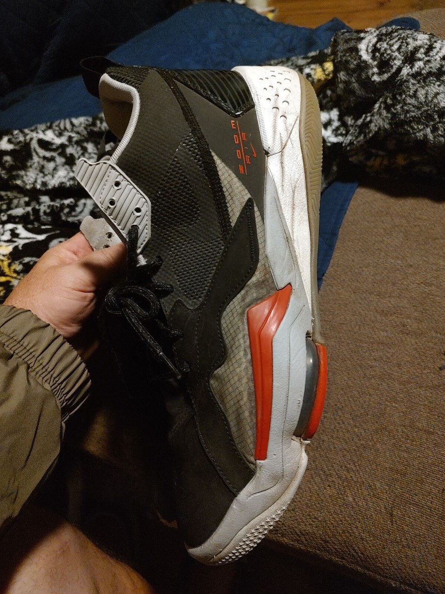 AIR JORDAN ZOOM 92' Black Cement Athletic Sneaker Shoes CK9183-001 Men's Sz  14